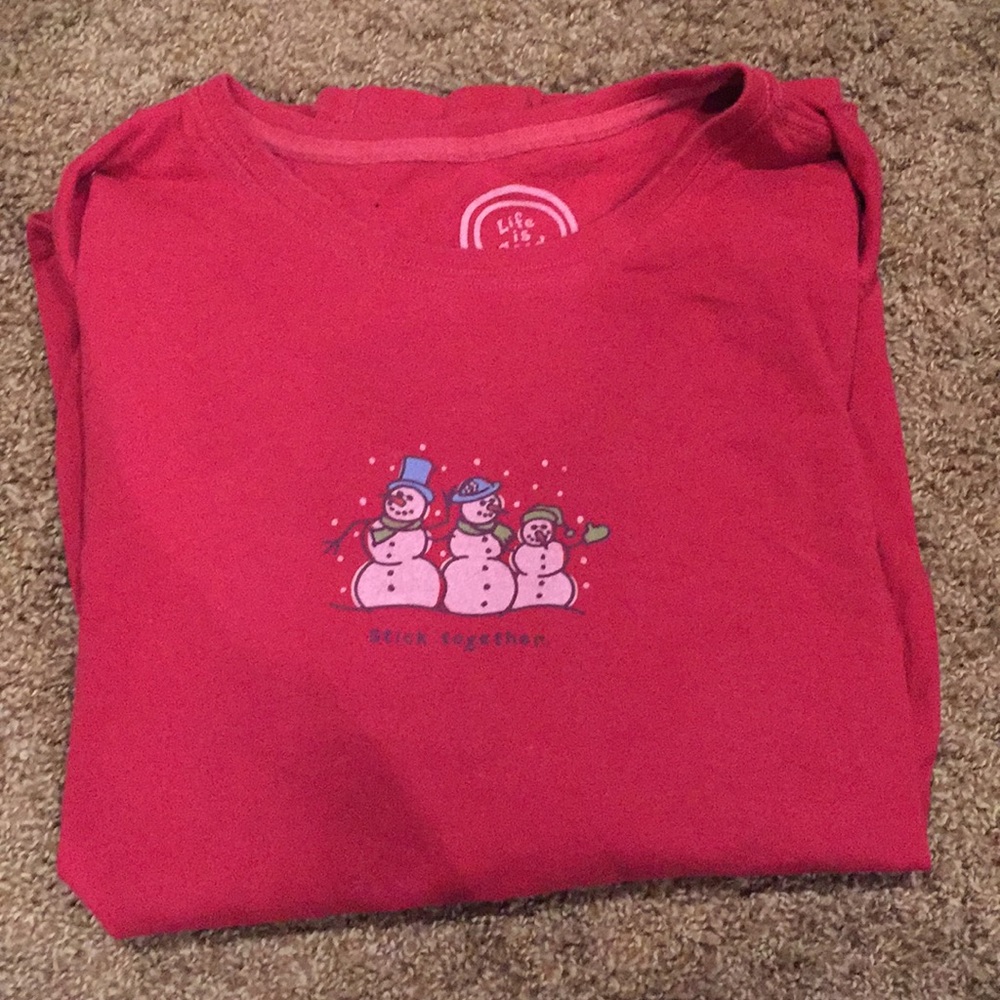 Snowman tee